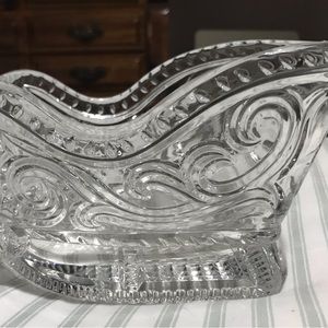 Vintage AVON Crystal Sleigh candy dish